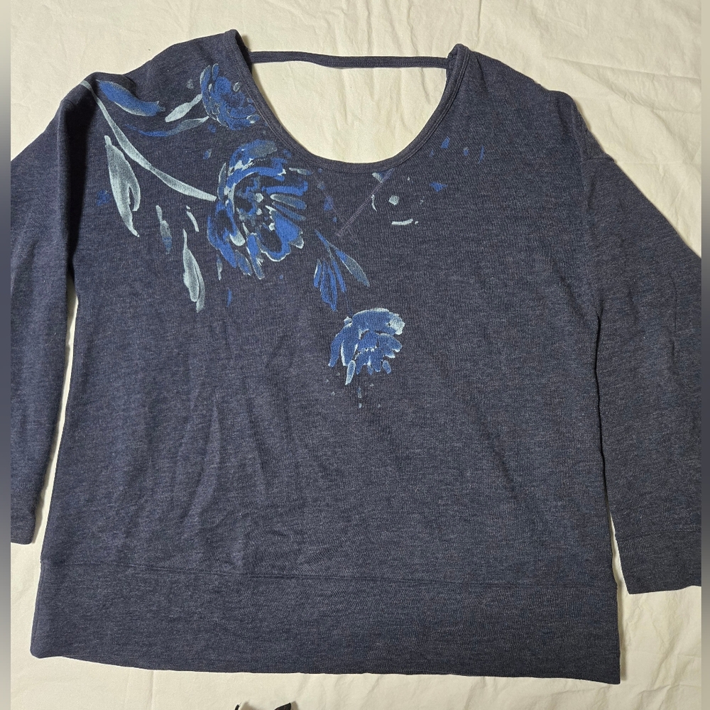 Maurices LS Navy Sweatshirt size:0